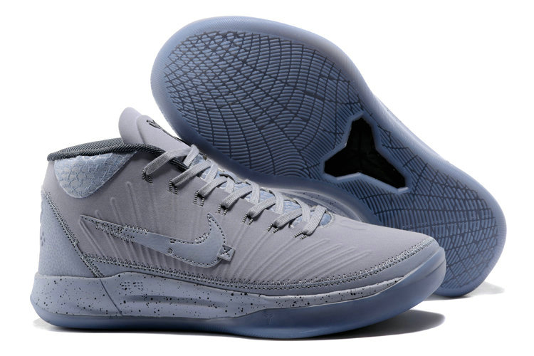 Nike Kobe A.D Mid Gray Basketball Shoes
